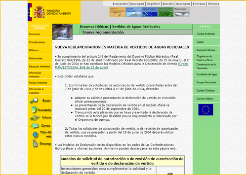 Nueva Reglamentacin en Materia de Vertidos de Aguas Residuales