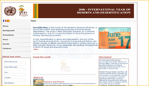 IDD 2006. Ao internacional de los desiertos y la desertificacin