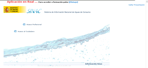 Sistema de Informacin Nacional de Aguas de Consumo